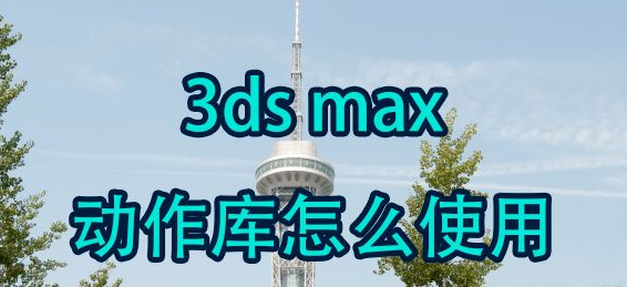 3dmax动作库怎么使用，3dmax动作库使用教程(3d max动作库怎么导入)