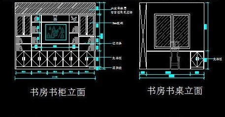 cad书房平面布置图_书房设计cad平面图_cad书房平面图设计素材(书房cad平面布置图片)