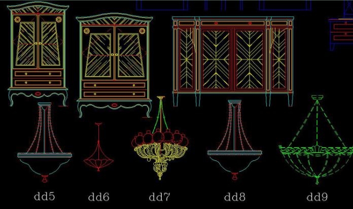 cad灯具平面图，室内照明cad灯具平面图下载素材大全(CAD灯具平面图)