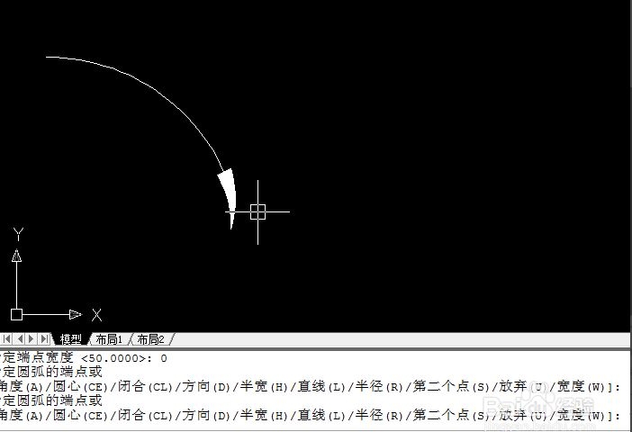 CAD绘制弯曲箭头的方法及CAD绘制直线箭头的步骤(cad中弯曲的箭头如何画)