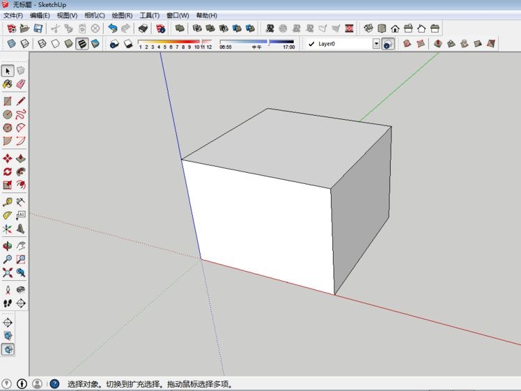 SketchUp草图大师软件使用油漆桶工具的步骤与方法