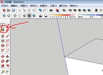 SketchUp草图大师软件使用油漆桶工具的步骤与方法