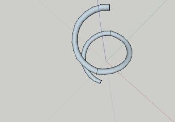 草图大师SU软件绘制螺旋线模型的操作方法(su如何绘制螺旋线)
