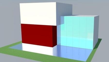 Sketchup草图大师渲染玻璃反光效果的步骤