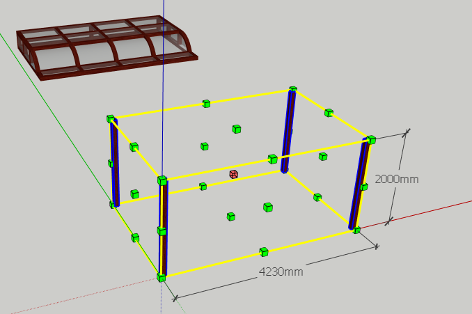 草图大师Sketchup使用缩放工具修改模型尺寸的方法