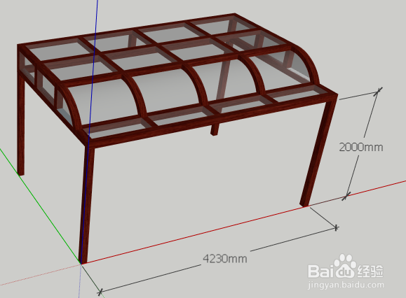 草图大师Sketchup使用缩放工具修改模型尺寸的方法