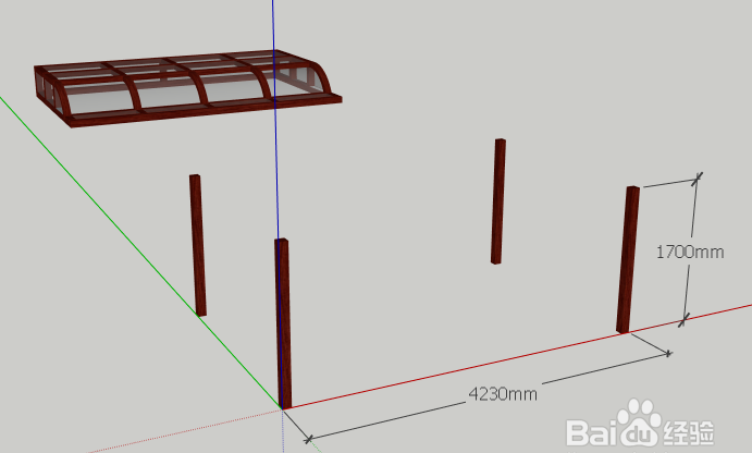 草图大师Sketchup使用缩放工具修改模型尺寸的方法