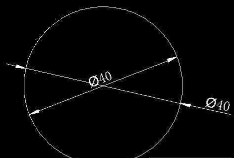 CAD圆内直径标注只有一半的解决方法