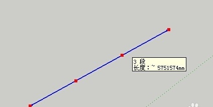 Sketchup等分直线线段的操作步骤