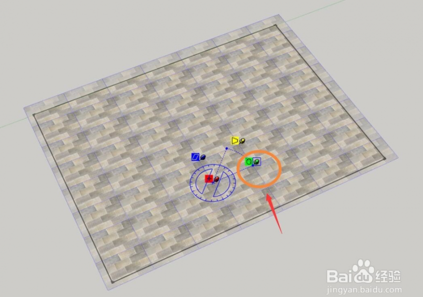 sketchup草图大师旋转贴图调整角度的方法