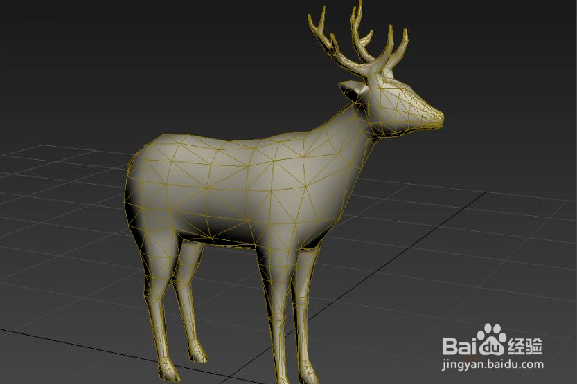 3dmax制作网格麋鹿动物模型的方法与步骤