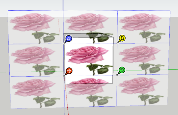 草图大师SketchUp软件调整材质贴图位置的方法