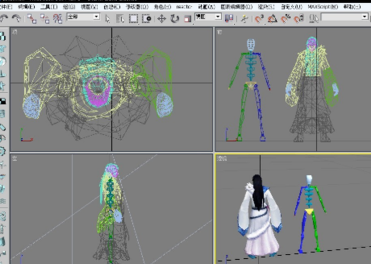 3dmax软件给CG人物模型绑骨的操作方法教程(3dmax人物绑骨骼)