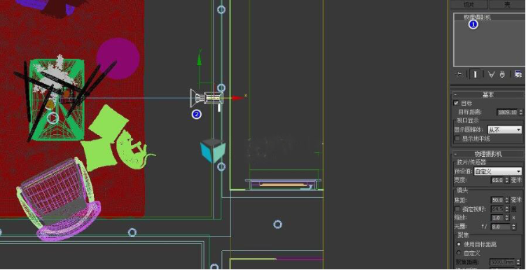 3dmax软件设置vray摄像机深景效果及调整参数的方法(3dmax摄像机景深怎么调)