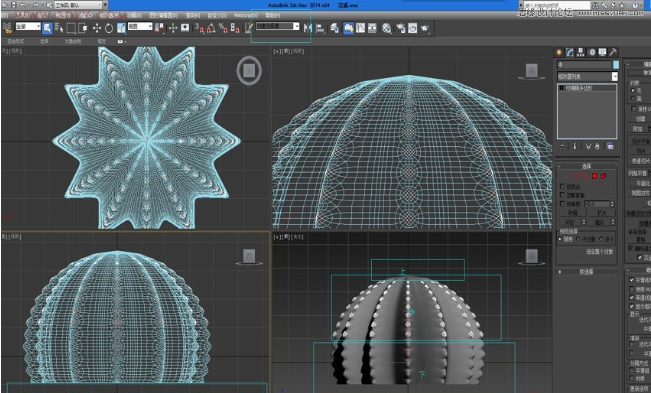 3dmax软件如何制作带刺的仙人球模型(3dmax软件如何制作带刺的仙人球模型)