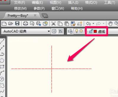 CAD软件绘制虚线线型的方法与步骤(cad软件虚线怎么画)