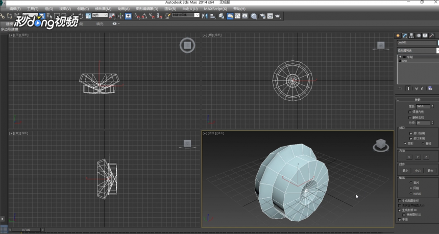用3dmax撤销修改器样线条转换为3d模型的方法(3dmax转换为可编辑样条线)