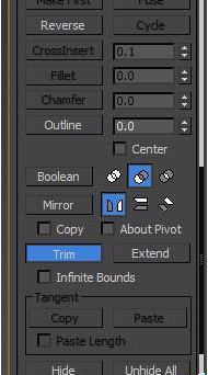 3dmax软件使用Trim命令进行样条线剪切的方法