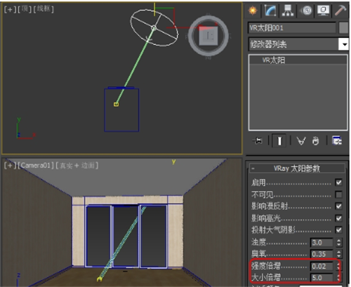 两种创建3dmax室外太阳光的方法步骤详解(3dmax室内太阳光怎么打)