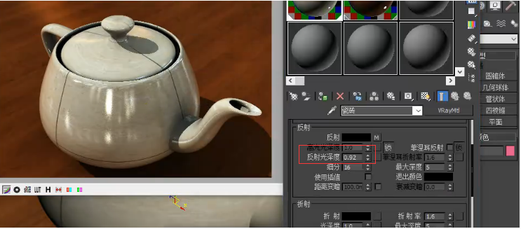 详解3dmax设置真实的亮光面瓷砖材质参数的步骤与方法教程(3d亮面瓷砖渲染参数)