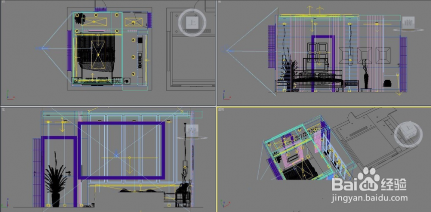 3dmax导入cad平面图渲染制作室内卧室模型的具体步骤与教程(如何把cad图导入3dmax中建立室内模型)