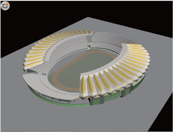 3dmax室外场景奥林匹克体育馆模型建模教程(室内体育馆模型)