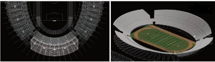 3dmax室外场景奥林匹克体育馆模型建模教程(室内体育馆模型)