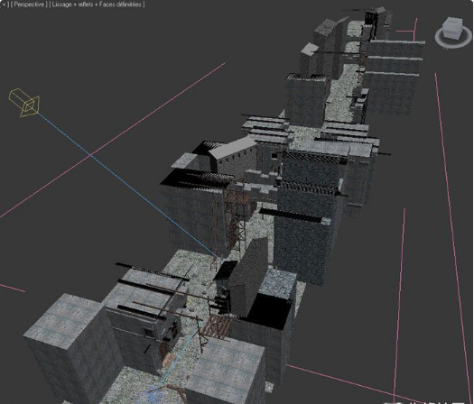 3dmax废弃阴森的街道室外场景建模教程