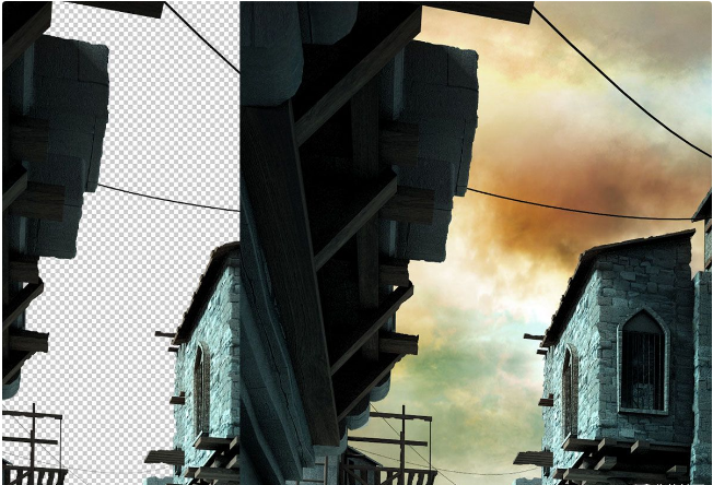3dmax废弃阴森的街道室外场景建模教程
