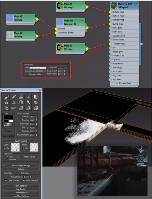 3dmax室内脏乱破旧厨房场景建模