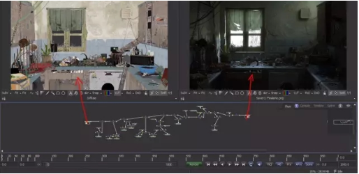 3dmax室内脏乱破旧厨房场景建模