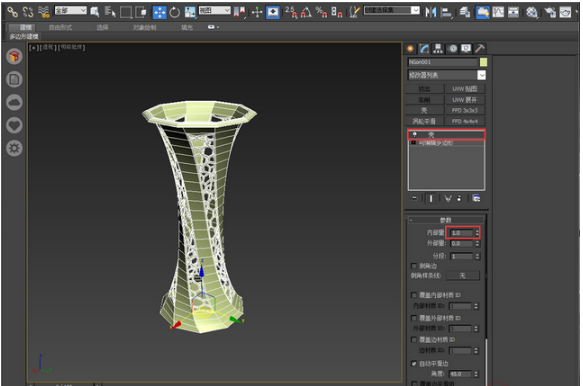 3dmax制作金属材质镂空装饰花瓶模型的教程(3dmax制作金属材质镂空装饰花瓶模型的教程图片)