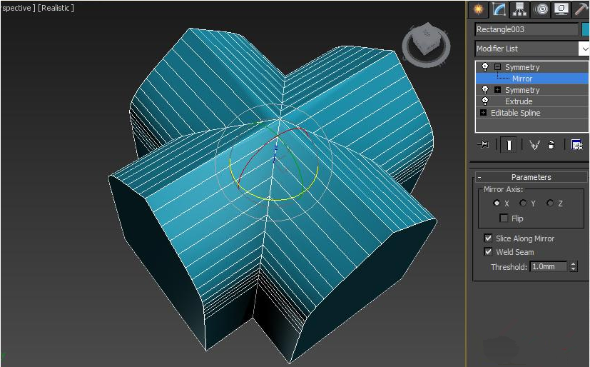 用3dmax中的Symmetry修改器建造一座哥特式教堂拱顶的教程