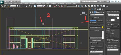 3dmax客厅筒灯灯光的打法及布光注意事项