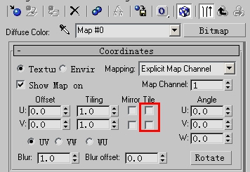 3dsmax的十种贴图方法（二）位图和uvwmapping坐标贴图
