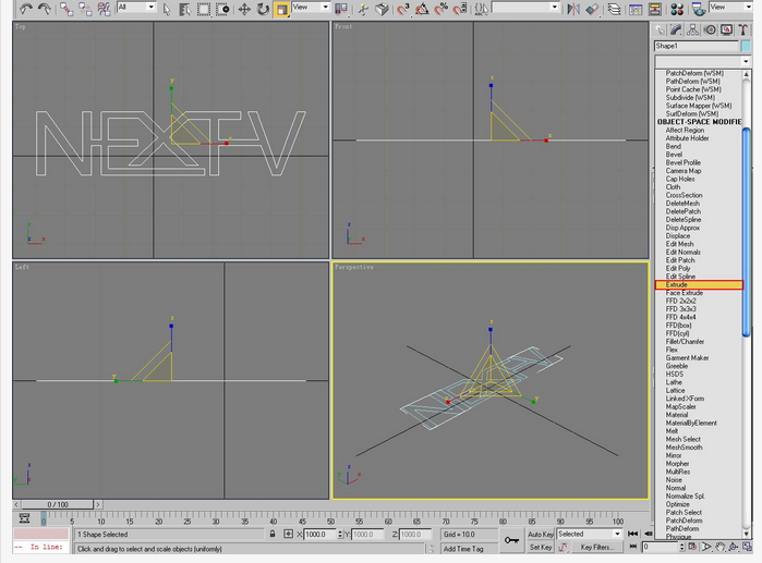 教你3dsmax打造水流形成的标志