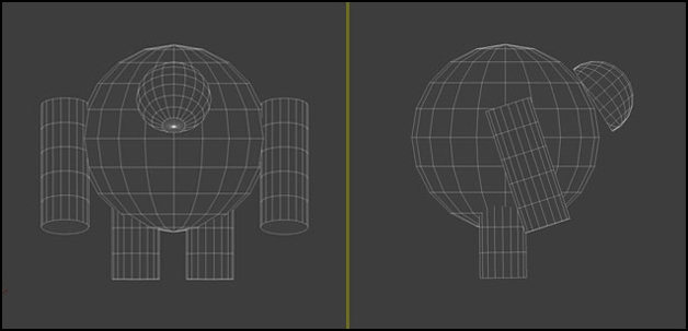 3d Max教程:制作旧热水器式机械人