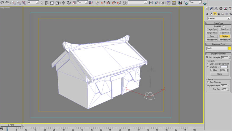 3DSMAX教程:制作游戏场景烘焙贴图