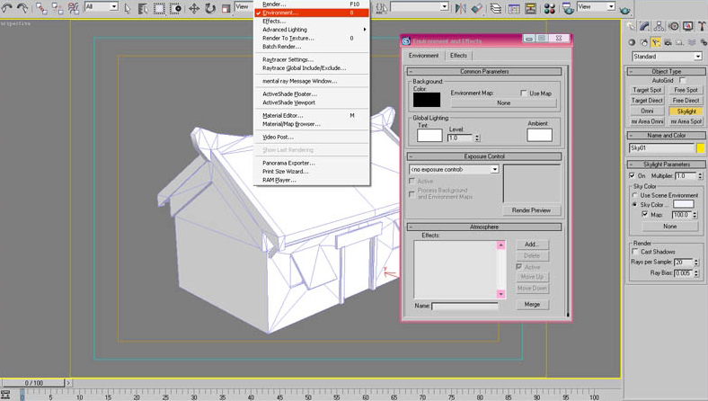 3DSMAX教程:制作游戏场景烘焙贴图