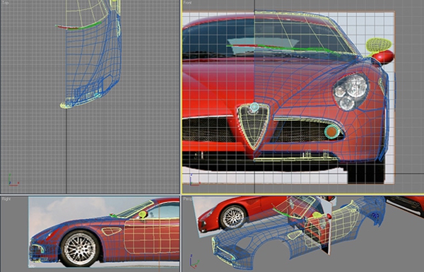 3ds MAX建模教程:制作逼真的敞篷跑车(3ds max汽车建模)