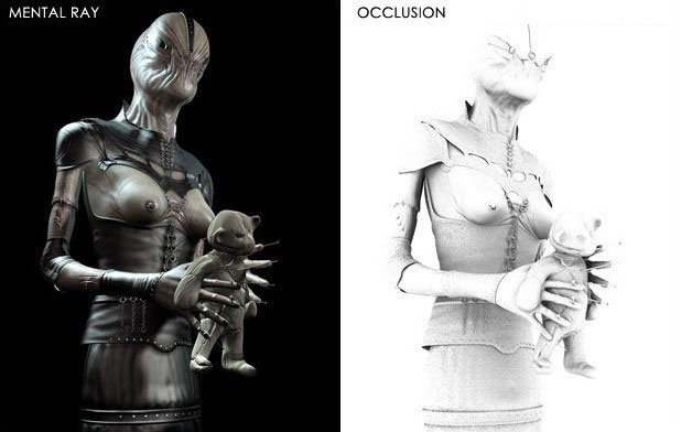 3DMAX制作手拿外星布娃娃的外星人教程(手工外星人制作方法)