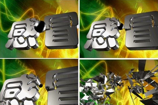 3dmax9.0教程：电视中的文字炸碎特效