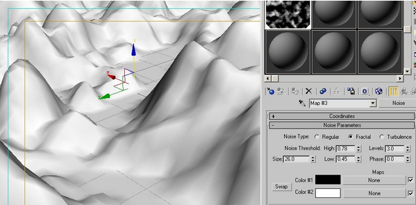 3Dmax实例教程：简单的制作山峰(3dmax怎么做山峰)