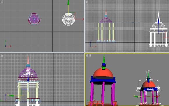 3DMAX制作巧妙精致的欧式凉亭模型(3dmax制作巧妙精致的欧式凉亭模型怎么做)