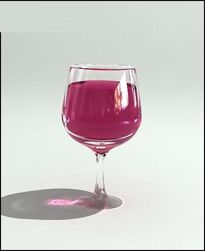 3DMAX高级制作带阴影的高脚红酒杯模型(3dmax红酒杯渲染)