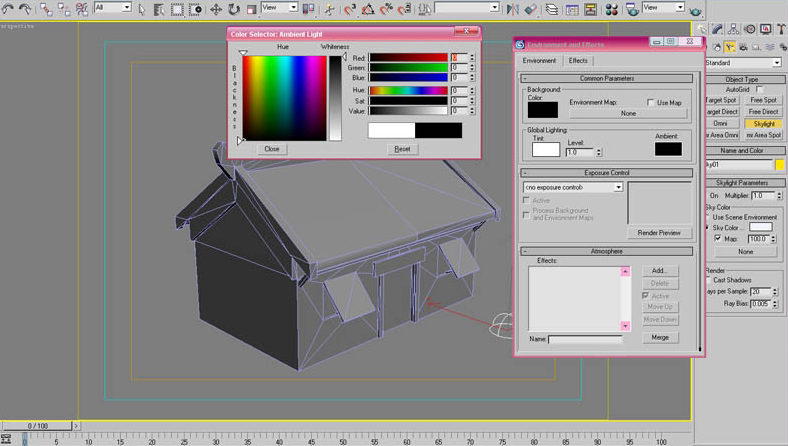 3DMAX制作游戏场景烘培贴图基础教程(3dmax贴图烘焙教程)