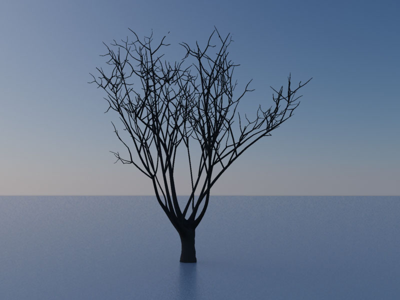 3DMAX打造真实的树上的积雪教程(3dmax树木怎么做)