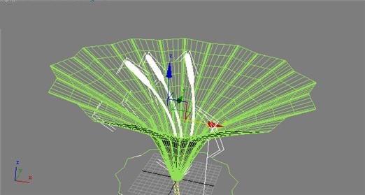 3DMAX制作庭院中美丽清新的紫色牵牛花模型(3dmax做牵牛花)