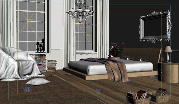 3DsMAX打造白色清新卧室基础教程