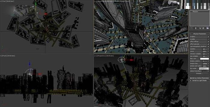 3DsMAX制作未来殖民城市模型